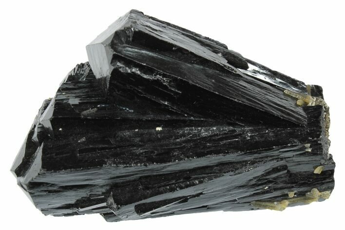 Lustrous Ilvaite Crystal Cluster with Quartz - Inner Mongolia #173121